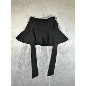 Zara Mini Skirt Womens Size S Black With Belt Short